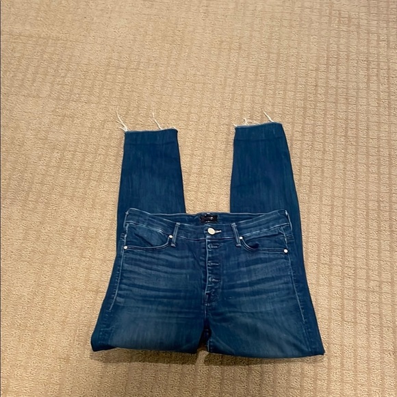 MOTHER Pixie Ankle Fray Jeans - Picture 1 of 6